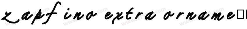zapfino extra orname字体转换